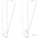 Lever Wall Sconce Wall Light in White