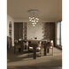 Pluto LED 23.75 inch Chrome Multi Pendant Ceiling Light
