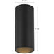 Lorna LED 3.25 inch Black Flush Mount Ceiling Light