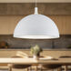 Archibald 1 Light 31.5 inch White With Gold Detail Pendant Ceiling Light