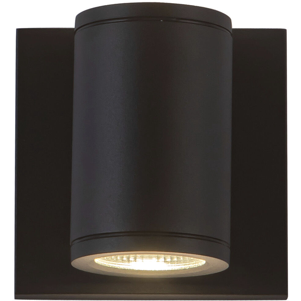 Nordic LED 4.63 inch Black Exterior Wall Light