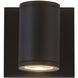 Nordic LED 4.63 inch Black Exterior Wall Light