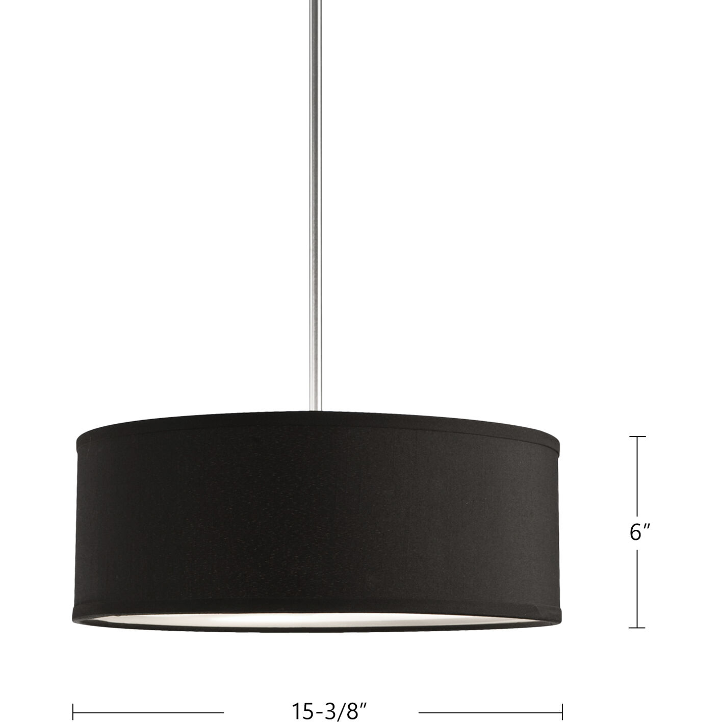 Gregory 3 Light 15.38 inch Black Pendant Ceiling Light