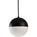 Monae LED 7.88 inch Black Pendant Ceiling Light