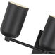 Nola 5 Light 31.75 inch Black Bath Vanity Light Wall Light in Matte Opal Glass