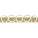 Oros LED 43 inch Brass Vanity Light Wall Light in Antique Brass