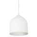 Helena 1 Light 7.88 inch White and Silver Pendant Ceiling Light