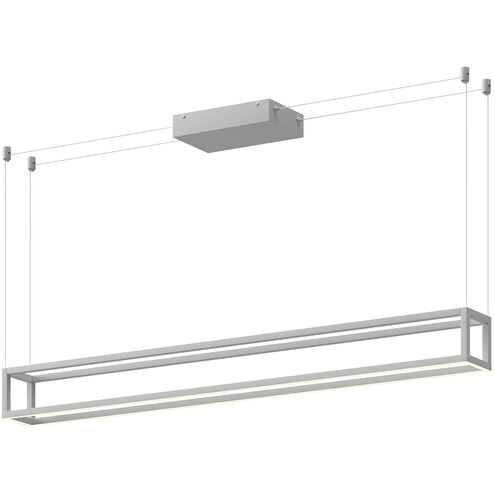 Plaza Linear Pendant Ceiling Light in White