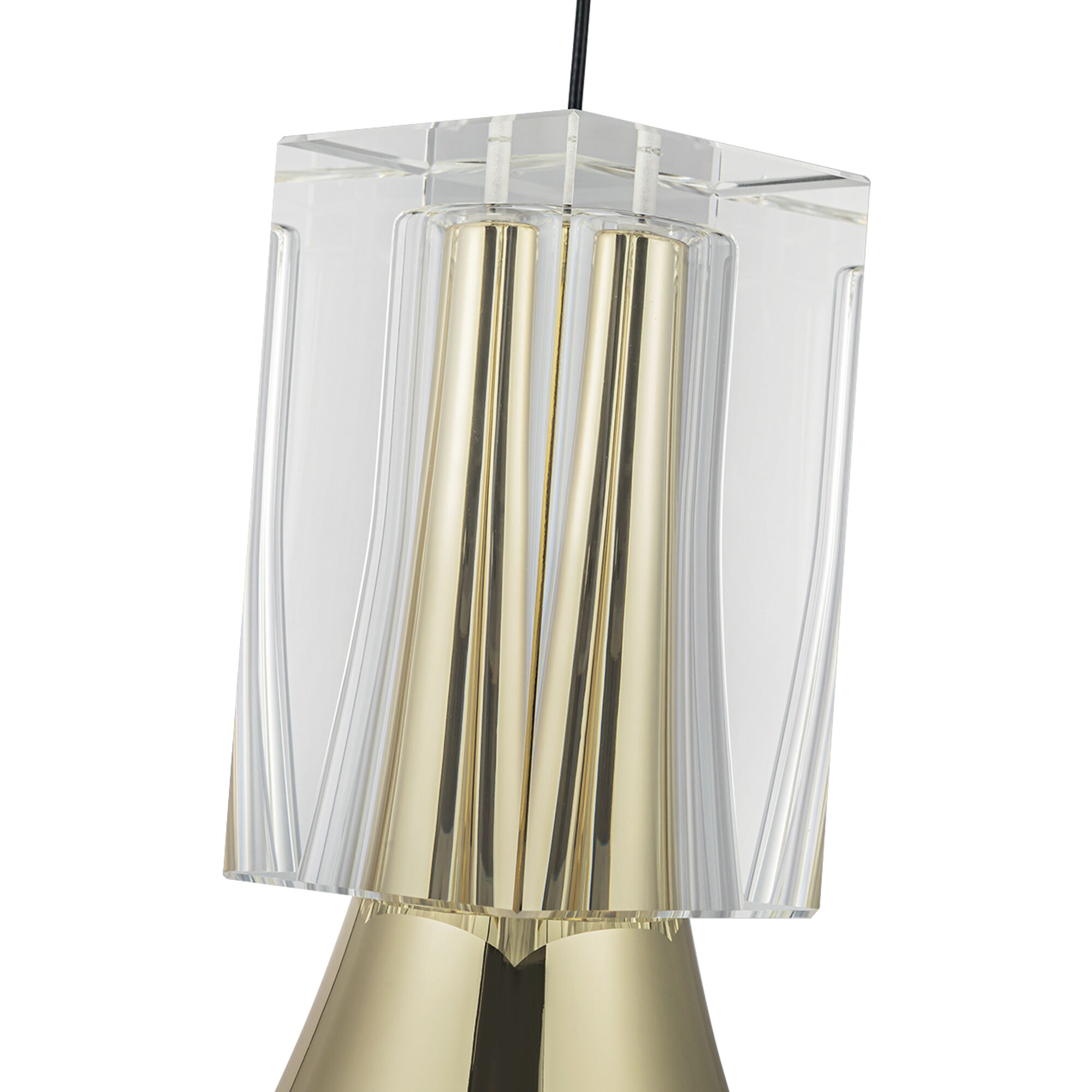 Floe Pendant Ceiling Light in Metallic Brass