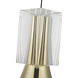 Floe Pendant Ceiling Light in Metallic Brass