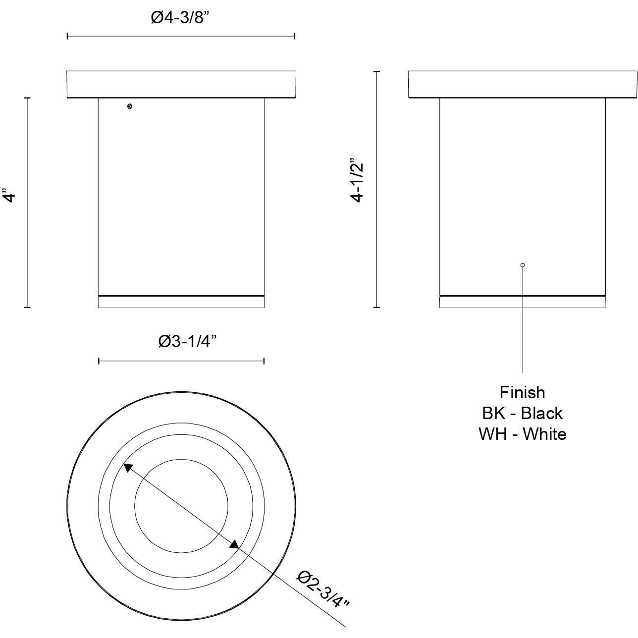Lorna LED 4.38 inch White Ceiling Mount Ceiling Light
