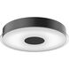 Parker LED 15.5 inch Black Flush Mount Ceiling Light