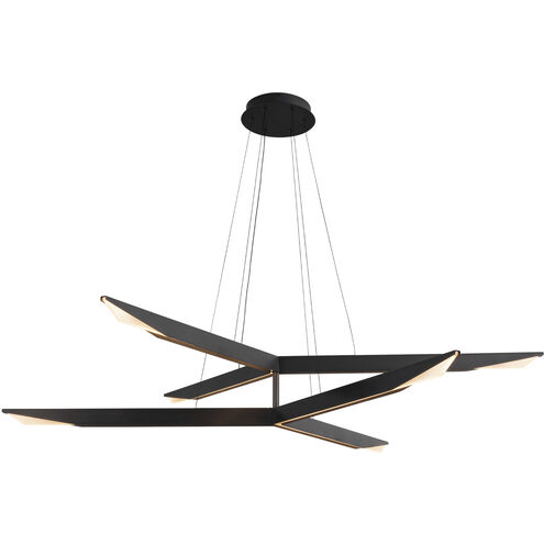 Tachi LED 31.13 inch Urban Bronze Chandelier Ceiling Light