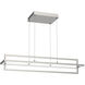 Mondrian LED 35.5 inch Brushed Nickel Linear Pendant Ceiling Light