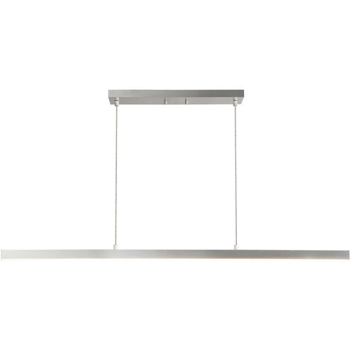 Vega Linear Pendant Ceiling Light in Brushed Nickel