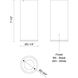 Lorna LED 3.25 inch Black Flush Mount Ceiling Light