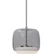 Enkel LED 10.25 inch Smoked and Brushed Nickel Pendant Ceiling Light