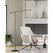 Rotaire 54.38 inch 7 watt Black Floor Lamp Portable Light