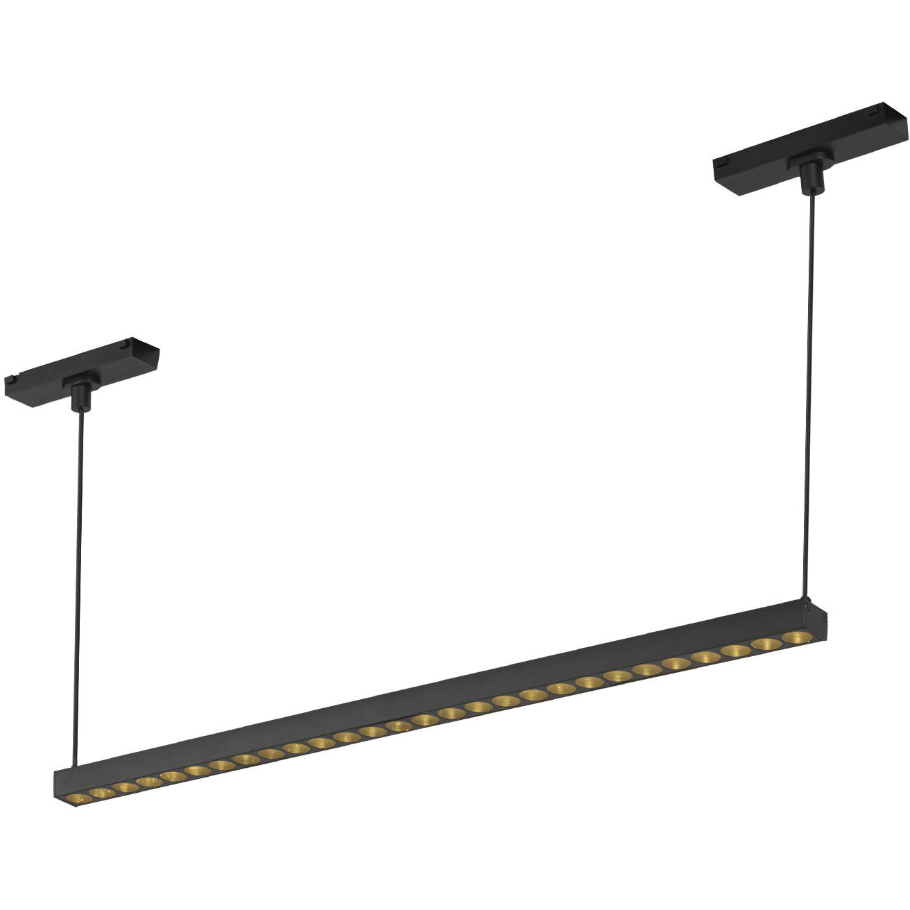 Kyan 48V DC Black Trilo Track Linear Pendant Ceiling Light