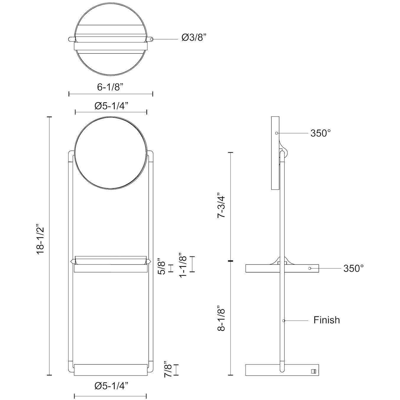 Novel 18.5 inch 27.00 watt Black Table Lamp Portable Light
