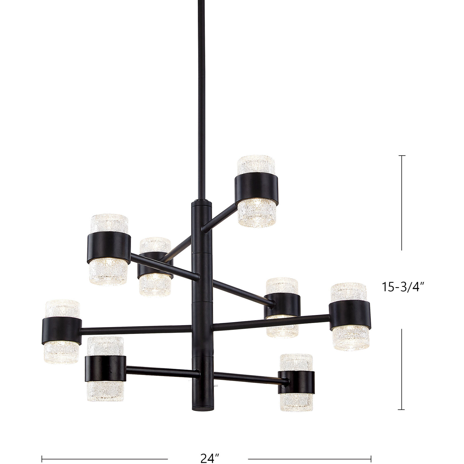 Copenhagen LED 24 inch Black Exterior Pendant