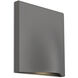 Lenox LED 7.75 inch Gray Outdoor Wall Light