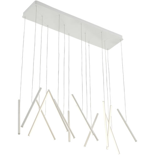 Chute LED 42 inch White Linear Pendant Ceiling Light