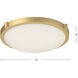 Floyd LED 13 inch Brushed Gold Flush Mount Ceiling Light