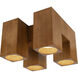 Bosco 15 inch Natural Oak Flush Mount Ceiling Light