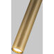Mason LED 1.63 inch Vintage Brass Pendant Ceiling Light