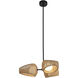 Lanai LED 25.13 inch Black Chandelier Ceiling Light