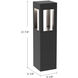 Sonoma 120-277V 24.00 watt Black Exterior Bollard