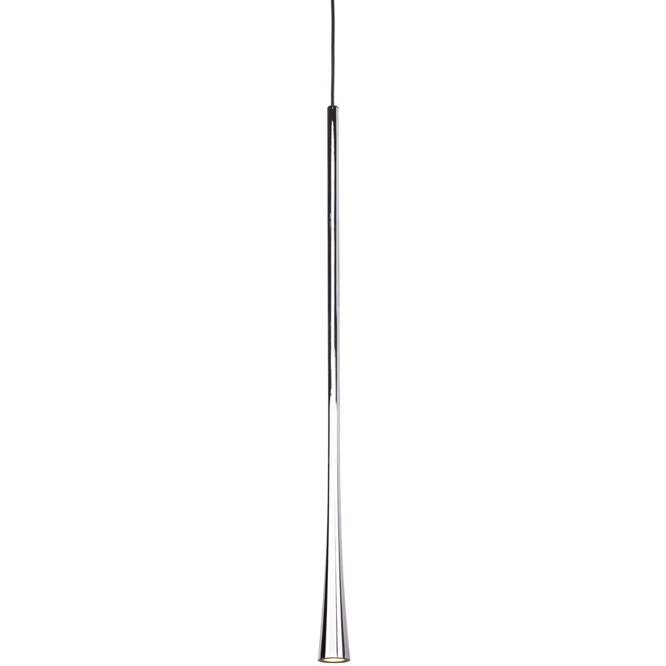 Taper LED 1.25 inch Chrome Pendant Ceiling Light