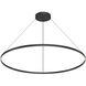 Cerchio LED 59 inch Black Pendant Ceiling Light