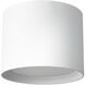 Uma 9.13 inch White Semi-Flush Mount Ceiling Light