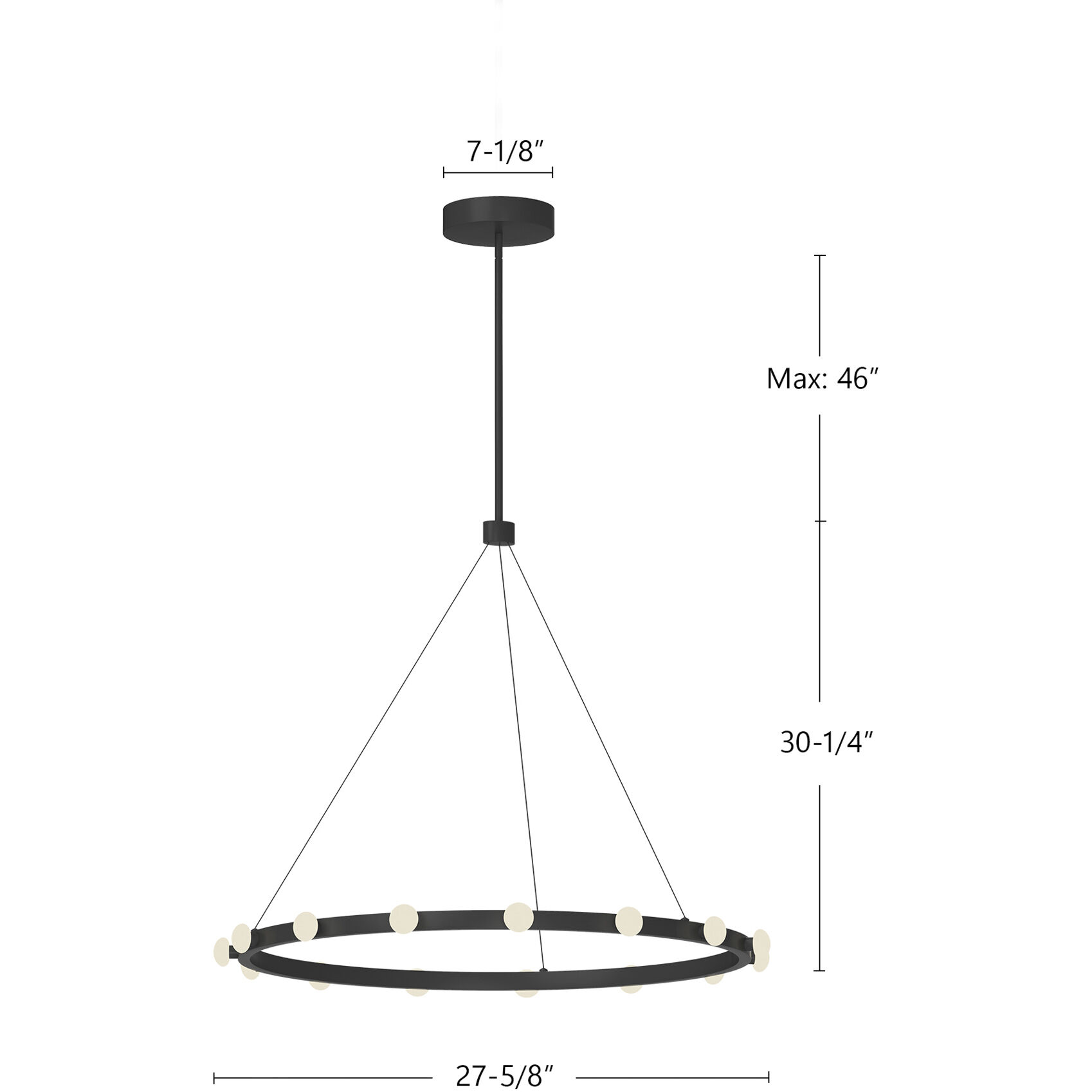 Rezz Pendant Ceiling Light in Black, Opal Glass