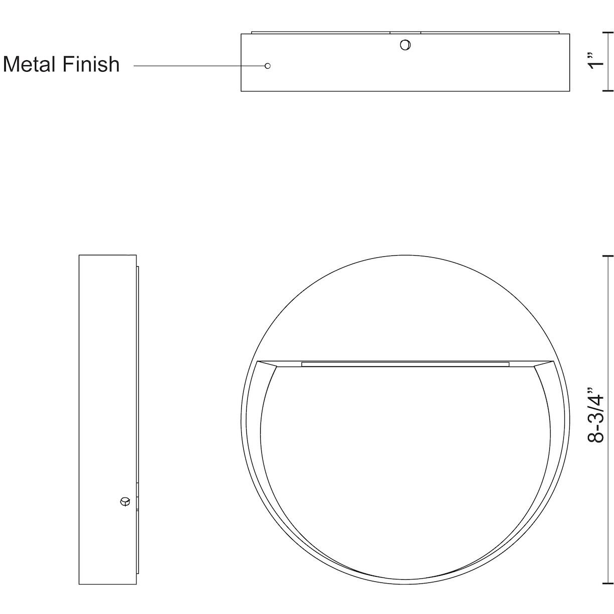 Mesa LED Black Exterior Wall/Step Lights