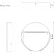 Mesa LED Black Exterior Wall/Step Lights