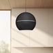 Lucas 1 Light 15.75 inch Black Pendant Ceiling Light