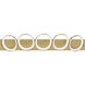 Oros LED 43 inch Brass Vanity Light Wall Light in Antique Brass