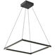 Piazza LED 23.63 inch Black Pendant Ceiling Light