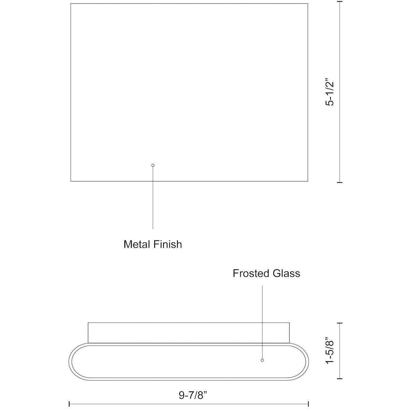 Slate Wall Sconce Wall Light in Brushed Nickel