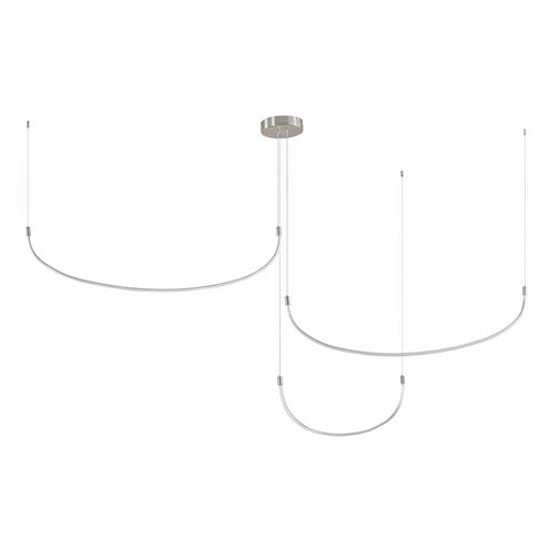 Talis LED 90.25 inch Brushed Nickel Multi-Pendant Ceiling Light