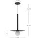 Elixir Pendant Ceiling Light in Black
