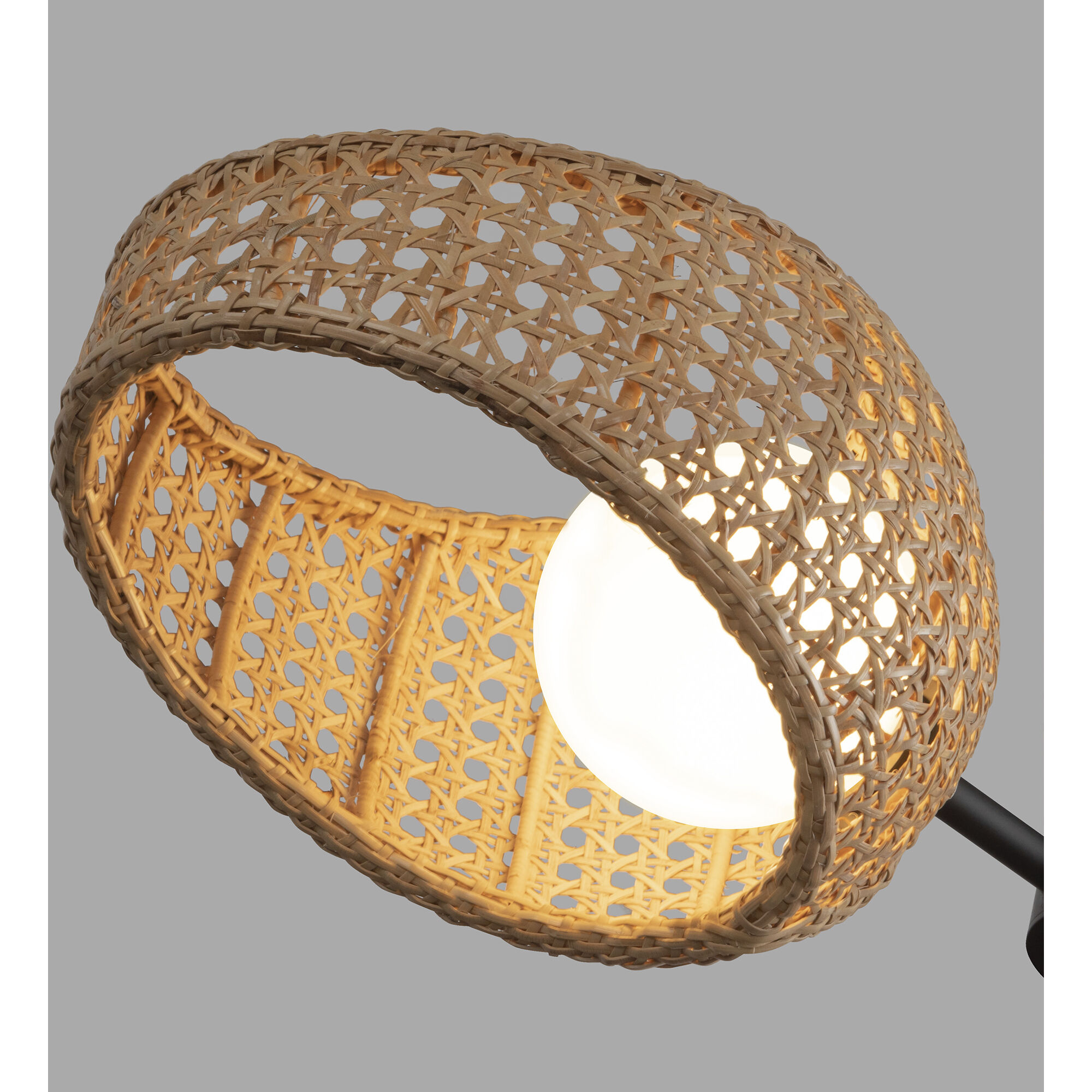 Lanai LED 25.13 inch Black/Opal Glass Chandelier Ceiling Light