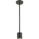 Nordic LED 2.63 inch Black Exterior Pendant