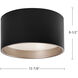 Mousinni LED 13.88 inch Black Flush Mount Ceiling Light