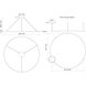 Cerchio LED 70.88 inch Black Pendant Ceiling Light