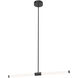 Akari 35.5 inch Black Linear Pendant Ceiling Light