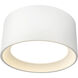 Uma 7.25 inch White Semi-Flush Mount Ceiling Light